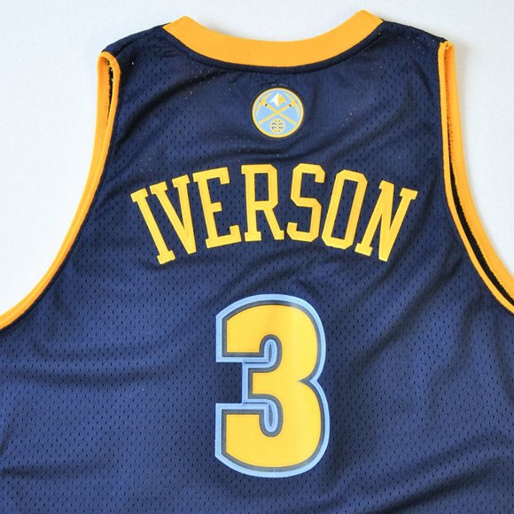 'Allen Iverson' Denver Nuggets Adidas Jersey - Picture 1 of 7